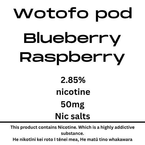 Wotofo Nexpod Pod Blueberry Raspberry 40mg Nic Salt