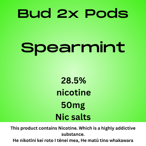 Bud 2 Pods Spearmint 2.8% Nicotine