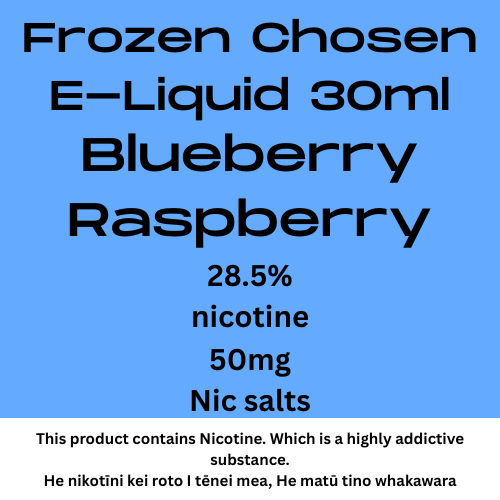 Frozen Chosen Blueberry Raspberry 50mg Nic Salt