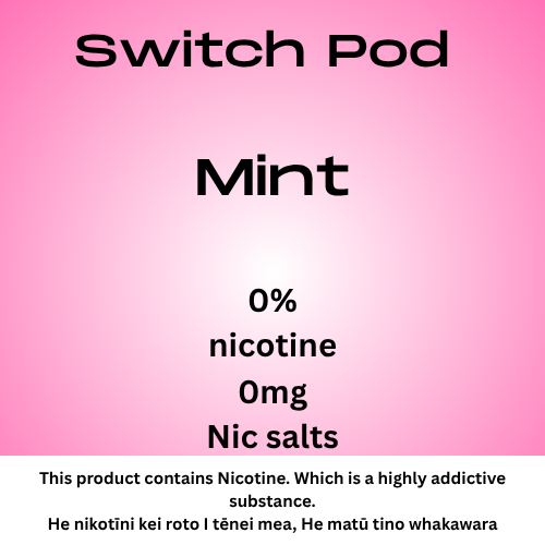 Switch Mint 0mg Nic Salt Pod