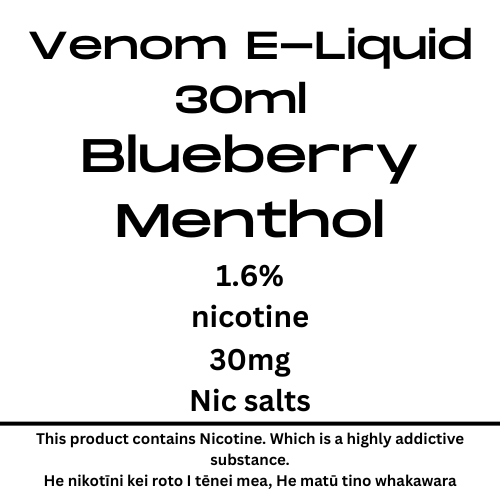 Venom 30mg Blueberry Menthol