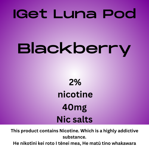 Iget Luna Pod Blackberry 20mg/ml Nicotine