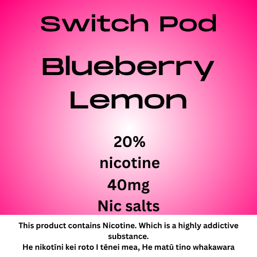 Switch Blueberry Lemon  40mg Nic Salt Pod
