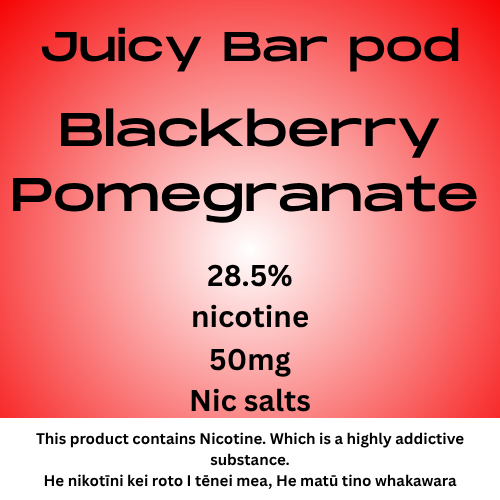 Te Paapa Wai Pod Huka Parakipere Pomegranate 50mg Tote Nic