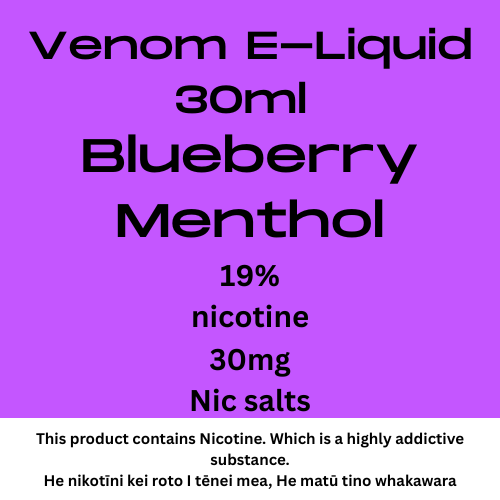 Venom 30mg Blueberry Menthol