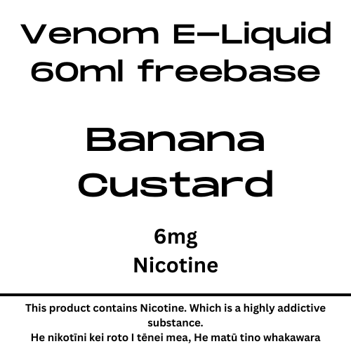 Venom 6mg Banana Custard 60ml