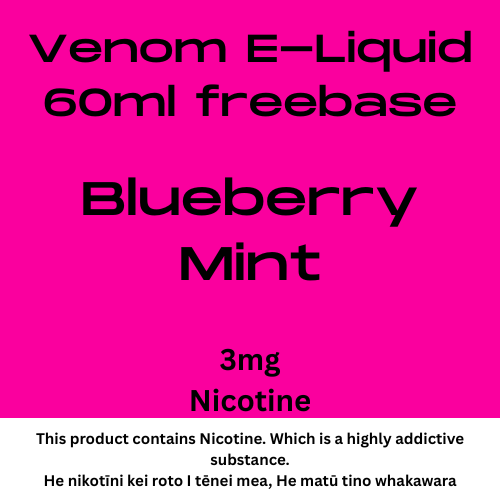 Venom 3mg Blueberry Mint 60ml