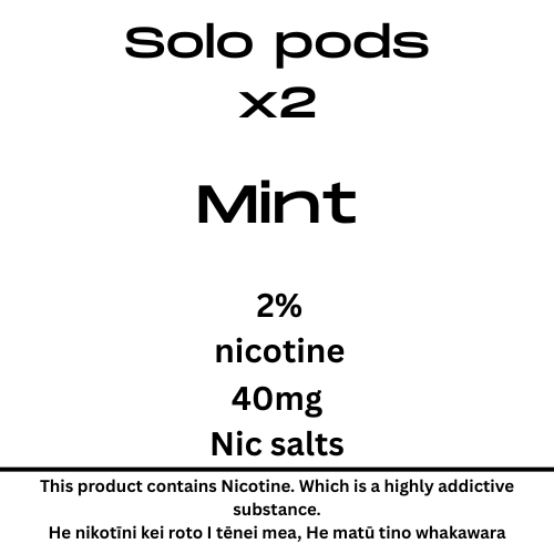 Solo Pods Mint 2% Nicotine
