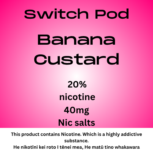 Switch Banana Custard 40mg Nic Salt Pod