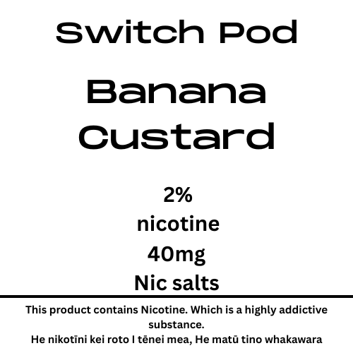Switch Banana Custard 40mg Nic Salt Pod
