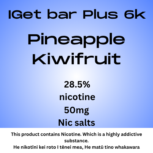Iget Bar Plus Pod Pineapple Kiwifruit 20mg Nic Tote