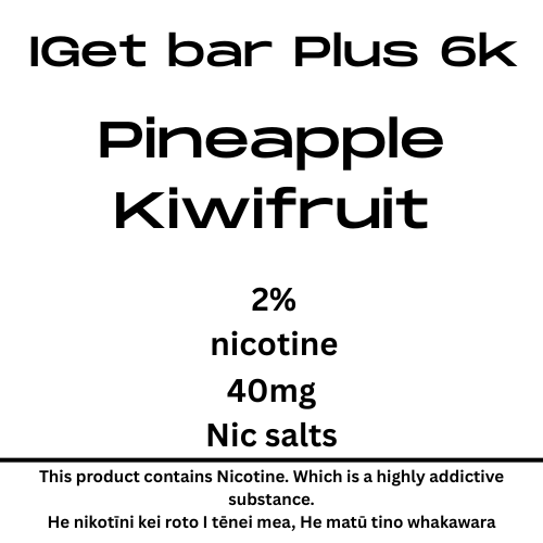 Iget Bar Plus Pod Pineapple Kiwifruit 20mg Nicotine