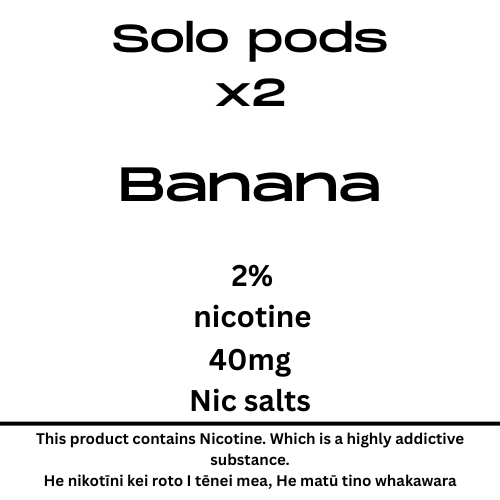 Solo Pods Banana 2% Nicotine