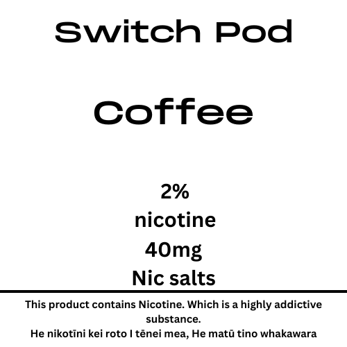 Switch Coffee 40mg Nic Salt Pod