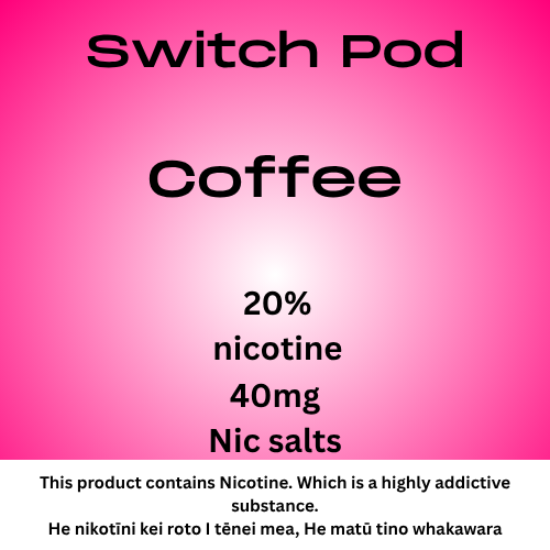 Switch Coffee 40mg Nic Salt Pod