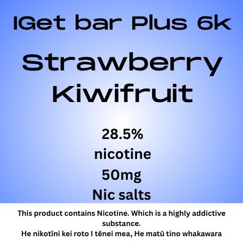 Iget Bar Plus Pod Strawberry Kiwifruit 20mg Nic Tote