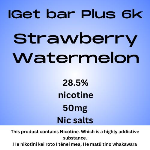 Iget Bar Plus Pod Strawberry Watermelon 20mg Nicotine