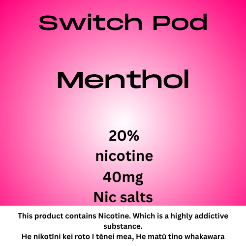 Switch Menthol Ice 40mg Nic salt Pod