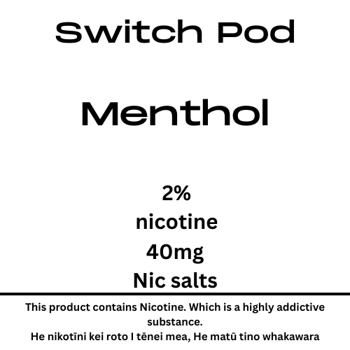 Whakawhiti Menthol Ice 40mg nic salt Pod