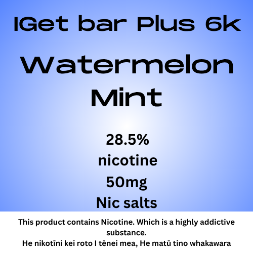 Iget Bar Plus Pod Watermelon Mint 20mg Nicotine