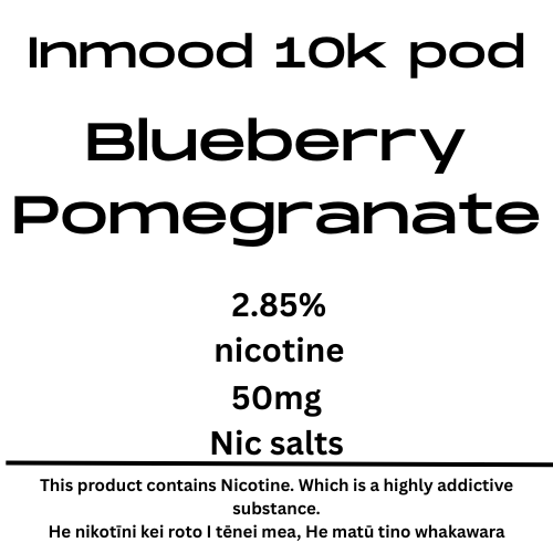 Inmood 10k Blueberry Pomegranate 40mg Nic Salt