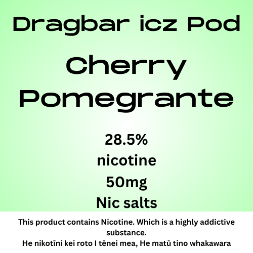 Dragbar Icz Max Pod Cherry Pomegranate 28.5mg/ml Nicotine