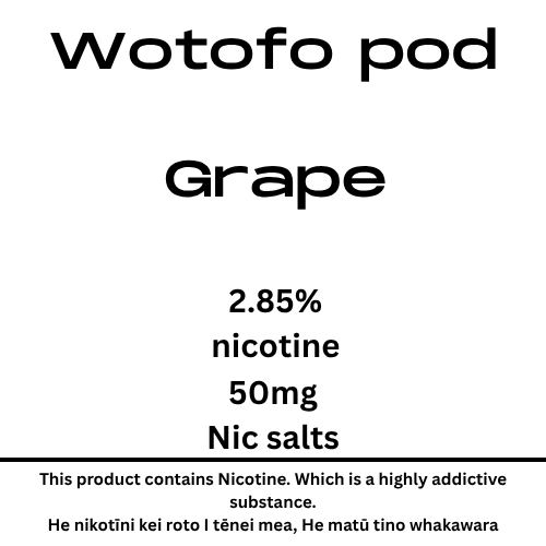 Wotofo Nexpod Pod Grape 40mg Nic Salt