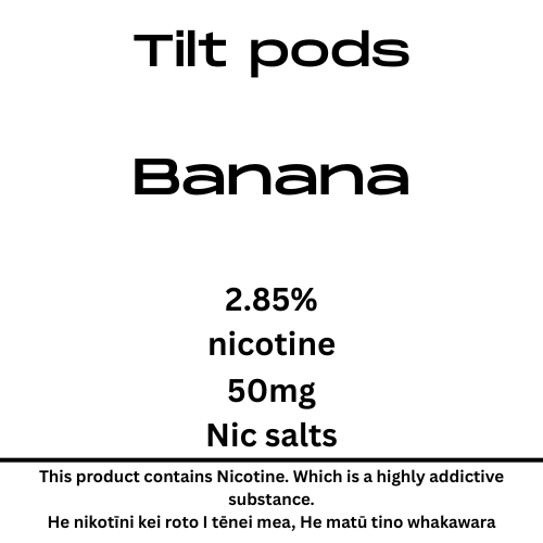 TILT Prefilled Pod Banana 50mg Nic Salt