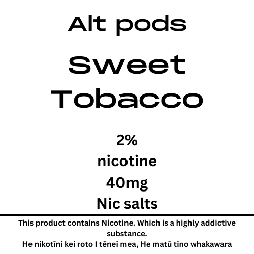 Alt Pods Sweet Tobacco 2% Nicotine