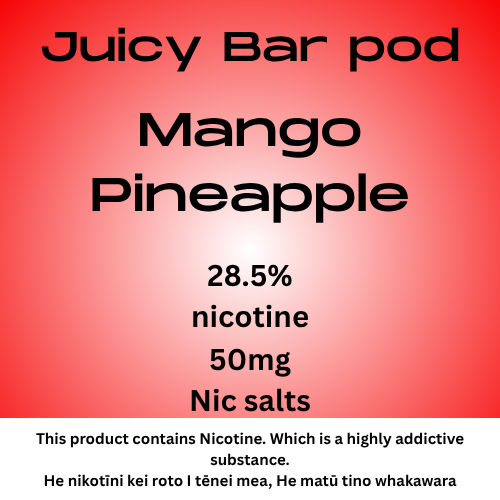 Juicy Bar Pod Mango Pineapple 50mg Nic Salt
