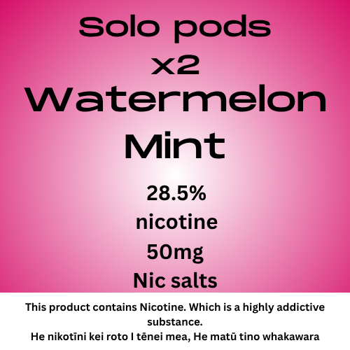 Solo Plus Pod Watermelon Mint 28.5mg/ml Nicotine