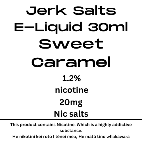 Jerk Salts Sweet Caramel 20mg nic salts 30ml