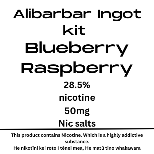 Alibarbar Ingot Kit Blueberry Raspberry 28.5mg/ml Nicotine Strength ...