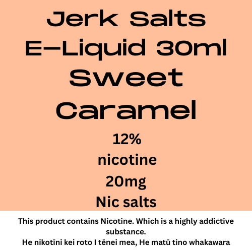 Jerk Salts Sweet Caramel 20mg nic salts 30ml