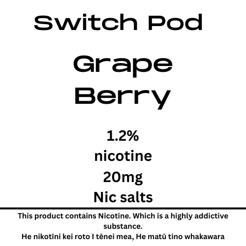 Switch Grape Berry 20mg Nic Salt Pod