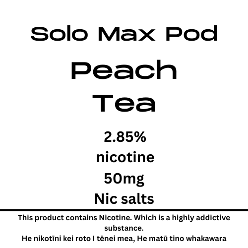 Solo MAX Pod Peach Tea 28.5mg Nicotine