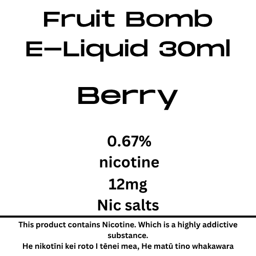Fruit Bomb Berry 12mg Nic Salt