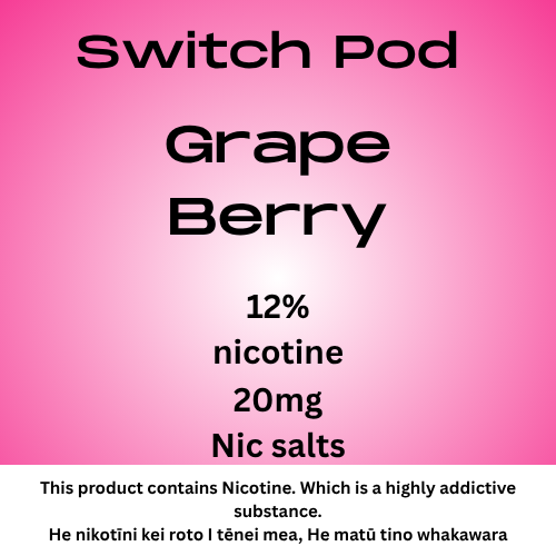 Switch Grape Berry 20mg Nic Salt Pod