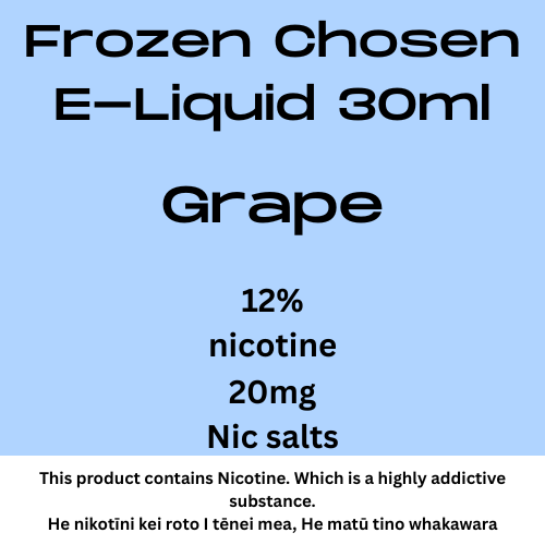 Frozen Chosen Grape 20mg Nic Salts