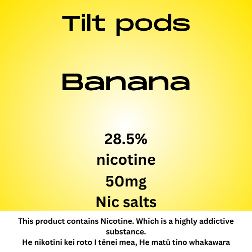 TILT Prefilled Pod Banana 50mg Nic Salt