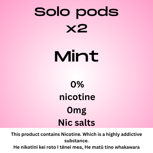 Solo Pods Mint Zero Nicotine