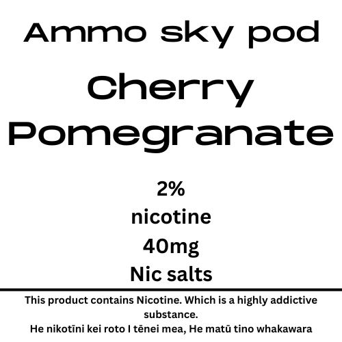 Ammo Sky Pod Cherry Pomegranate 20mg/ml Nicotine