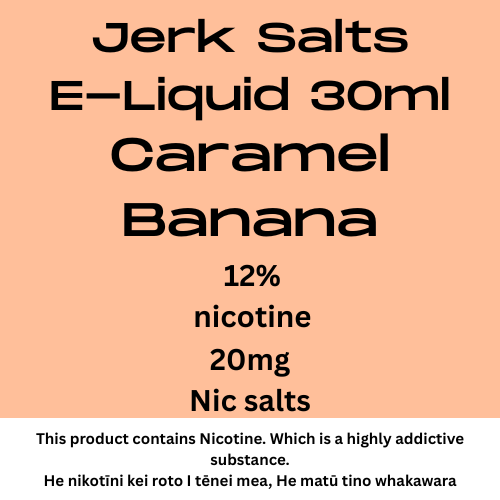Jerk Salts Caramel Banana 20mg nic salt 30ml