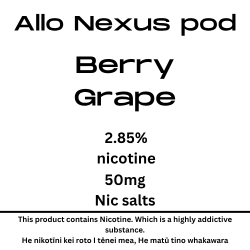 Nexus Pod Berry Grape 6000puffs 50mg Nic Salt