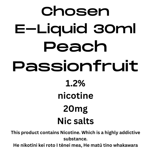 Peach &amp; Passionfruit 20mg Tote Nic kua tohua
