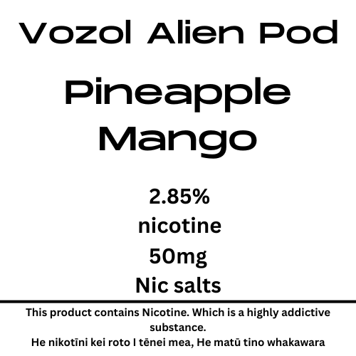 Vozol Alien Luxe Pod Pineapple Mango 25mg/ml Nicotine