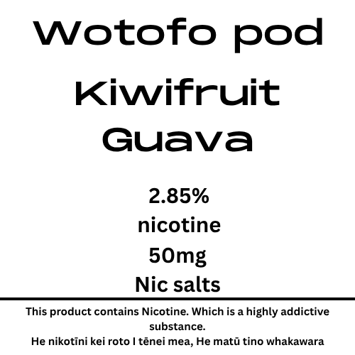 Wotofo Nexpod Pod KiwiFruit Guava 40mg Nic Salt
