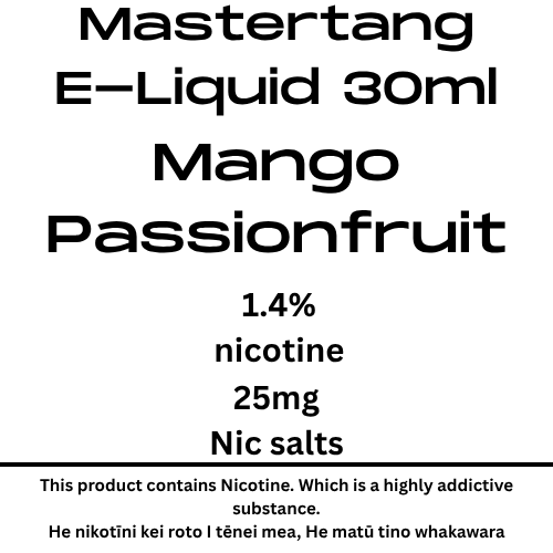 Master Tang Mango Passionfruit 25mg nic salt 30ml