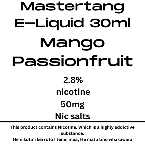 Master Tang Mango Passionfruit 50mg nic salt 30ml