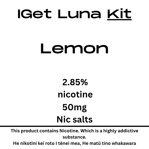 Iget Luna Kit Lemon 28.5mg Nicotine